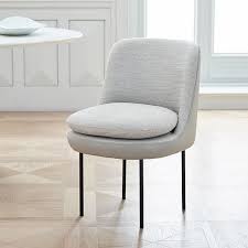 Modern Curved Leather Back Dining Chair Upholstered Dining Chairs Dining Chairs Modern Accent Chair