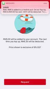 Main criteria includes top up and repayment history. Hotlink Sos Topup