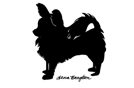 Baby Long Haired Chihuahua Black And White Chihuahua Silhouette Art Yahoo Image Search Results Dog Outline Papillon Dog Chihuahua Tattoo