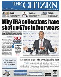 Citizen leading tanzanian newspaper published by mwananchi communications ltd (mcl). The Citizen Tanzania On Twitter Grab A Copy Of The Citizen Newspaper Tuesday Edition You Can Also Read Online By Accessing Our E Paper At Https T Co Ltvqej35gv Thecitizennewspaper Tanzania Business News Https T Co Kfpsllkg5q