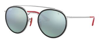 Choose from a selection of iconic and instantly recognizable frames, including legendary aviator and wayfarer styles, as well as edgy new arrivals inspired by the latest trends. Ray Ban Rb3647m Suderia Ferrari Collection Men S Round Sunglasses Silver Frames With Silver Flash Lenses For Sale Online Ebay