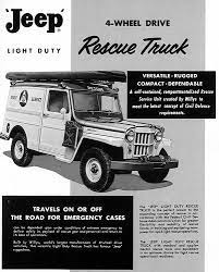 1960 Jeep Rescue Truck Light Duty Ad Jeep Willys Jeep Cars