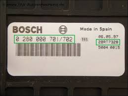 Citroen / peugeot / opel. New Engine Control Unit Bosch 0 280 000 701 702 Vw 855 907 403 28rt7328 193 00