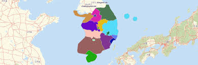 6 provinces of korea under japanese colonial rule (chōsen). Map Of South Korean Provinces