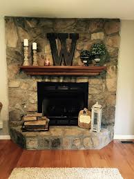 Farmhouse Style Mantel How To Decorate Your Fireplace Simple Decorating A Touch A Fall Larg Farmhouse Fireplace Fireplace Mantel Decor Lantern Decor Living