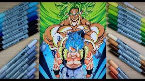 If you have a request for painting/drawing video, let me know! Drawing Gogeta Blue Vs Broly Dragonball Super Movie Cover Tolgart Movie Covers Super Movie Drawings