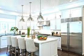 white kitchen black bar stools