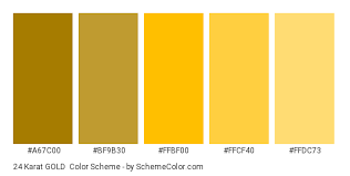 Warna gold cmyk in the urls. 24 Karat Gold Color Scheme Gold Schemecolor Com