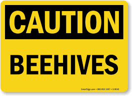 Printable caution wet floor sign keywords: Caution Beehives Sign Sku S 9042