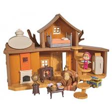 Masha Maison De Michka 2 Etages Masha And The Bear Big Bear Playset