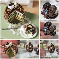 Mini Pastry Chocolate Easter Cake Mini Pastries Miniature Food