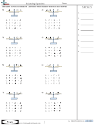 Balancing Equations Worksheets Balancing Equations Math Worksheets 7th Grade Math Worksheets