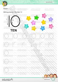 Setting a daily writing time can help you get into the consistent habit write a series of first sentences. Writing Practice Number 10 Math Worksheets