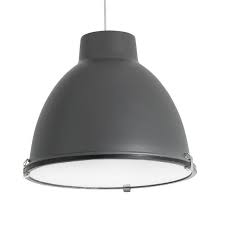 Combinant métal et verre, elle est protégée contre la poussière et s'intégrera. Suspension Abat Jour En Cloche Retro Anthracite