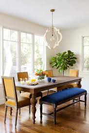 4.7 out of 5 stars 206. Mustard Yellow Square Back Dining Chairs With Wisteria Moorish Bone Pendant Transitional Dining Room