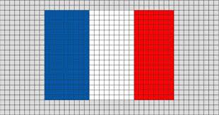 Flag Of France Pixel Art Pixel Art Pixel Beads Flag