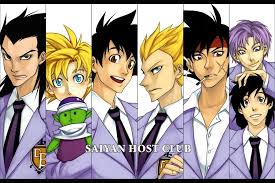 Dragon Ball Z Fan Art Saiyan Host Club Dragon Ball Dragon Ball Super Art Anime Crossover