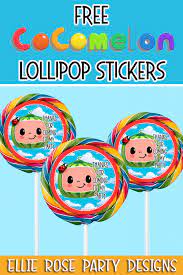 We have chosen the best cocomelon coloring pages which you can download online at mobile, tablet.for free and add new coloring pages daily, enjoy! Free Cocomelon Lollipop Swirl Stickers Ellierosepartydesigns Com