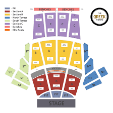 greek theater los angeles seating chart with seat numbers