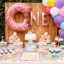 Buy products such as 24 pcs donut party favor goodie bags gift tote for kids, pink, small, 6.8, x 8.5 at walmart and save. Fengrise Donut Balloon Decoration 1st 1 Year Birthday Decoration Donuts Party Supplies Baby One Birthday Party Decor Kids Party Diy Decorations Aliexpress