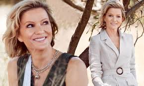 Sandra Sully cuts an elegant figure during Stellar shoot