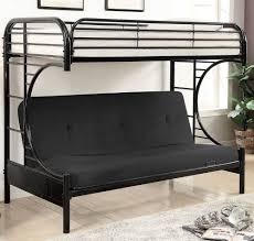 Out beautifully the back rest. Alanna Black Metal Twin Futon Bunk Bed By Furniture Of America