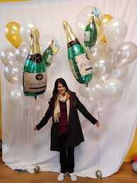 Balloon With Champagne Champagne Balloons Engagement Party Decorations Balloon Gift