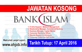 Jawatan kerja kosong tractors petroleum services sdn bhd. Jawatan Kosong Bank Islam 17 April 2016 Jawatan Kosong Kerajaan Swasta Terkini Malaysia 2021 2022