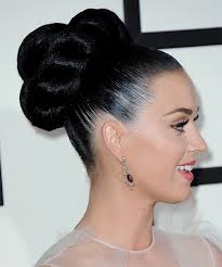 The black short hairstyles for 2014 are very popular for hair of medium length. Katy Perry Long Straight Black Updo