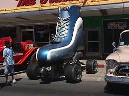 Rodney Rucker's motorized roller skate