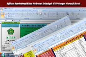 Wiki Edukasi Aplikasi Administrasi Kelas Madrasah Ibtidaiyah Mi Ktsp Dengan Microsoft Excel Microsoft Excel Kartu Perpustakaan Pendidikan