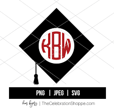 Download Monogram Graduation Cap Friday Freebie Kim Byers
