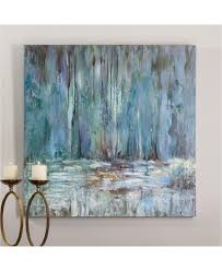 Uttermost Blue Waterfall Wall Art Reviews Wall Art Macy S In 2020 Waterfall Art Waterfall Paintings Art Painting