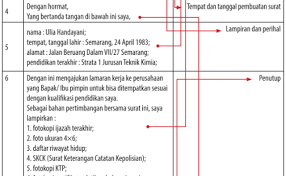 Saat kamu ingin melamar pekerjaan di perusahaan besar. Contoh Sistematika Surat Lamaran Pekerjaan Suratlamaran Cute766