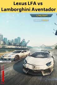 A Race Between Lamborghini Aventador And Lexus Lfa Need For Speed Most Wanted 2012 Nfs Mw 2012 Has Beautiful Graphic Lamborghini Aventador Lexus Lfa Lexus
