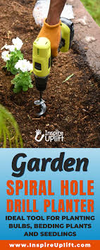 Garden Spiral Hole Drill Planter In 2020 Planters Planting Bulbs Bedding Plants