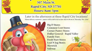 rapid city journal thanksgiving day paper now available local rapidcityjournal com rapid city journal thanksgiving day
