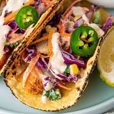 Combine the mayonnaise, lime juice, chipotle chiles with sauce and garlic in a blender or mini food processor and blend until smooth. Cod Fish Tacos Gimme Delicious