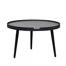 Couchtisch Dustins In Schwarz Beton Grau Rund Wohnzimmertisch Wohnzimmertische Couchtisch Rund