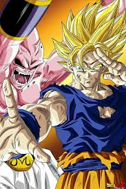 Goku Majinbu Dragon Ball Dragon Ball Z Goku Vs Kid Buu