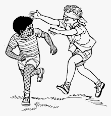 The outline for pen work is usually of a harder character than for wash, because it will possibly be followed by a pen line of a similar nature, while in wash drawing the division between two tones is very likely to be only the place where the tones come together, without any line at all dividing them. Black Outline Drawing People Boy Man Kid Girl Blind Man S Bluff Drawing Hd Png Download Transparent Png Image Pngitem