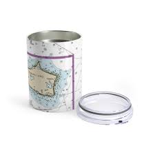 Nomans Land Stainless Nautical Chart Tumbler 10oz Chart Mugs