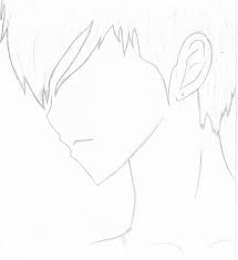 This kind of hairstyle is popularized by the male protagonists of shōnen series. Anime Boy Hair Base Side View