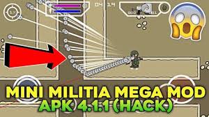 Mini Militia Mega Mod Apk 4 1 1 Wall Hack Download Hacks Download Games Play Hacks