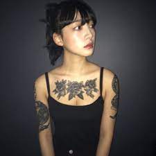 instagram photo by nini nov 23 2014 at 12 56pm utc asian tattoo girl girl tattoos ulzzang short hair