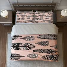 Instantly download hundreds of quilt patterns in every category such as baby quilts, quilt blocks, bed quilts, table runners, pillow patterns. Boho Chic Bedding Duvet Cover Set Peach And Gray Bohemian Feather Design Chic Duvet Covers Bed Duvet Covers Duvet Cover Sets