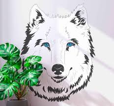 Maybe you would like to learn more about one of these? Wandtattoo Wildes Tier Wolf Cartoon Blue Anime Design Tenstickers