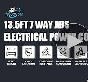 Amazon.com: Ailbiuko 7 Way Coiled Trailer Cord 13.5 FT ABS ...