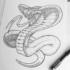 Tattoo Sketches New Snake Drawing Snake Art Cobra Tattoo