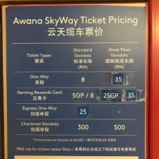 For more information and source, see on this link : Pengalaman Naik Awana Skyway Genting Highlands Hafiz Rahim